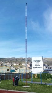 Pararrayos en Cerro de Pasco