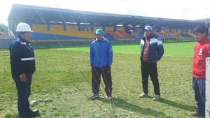 Puesta en marcha de pararrayos en cerro de pasco